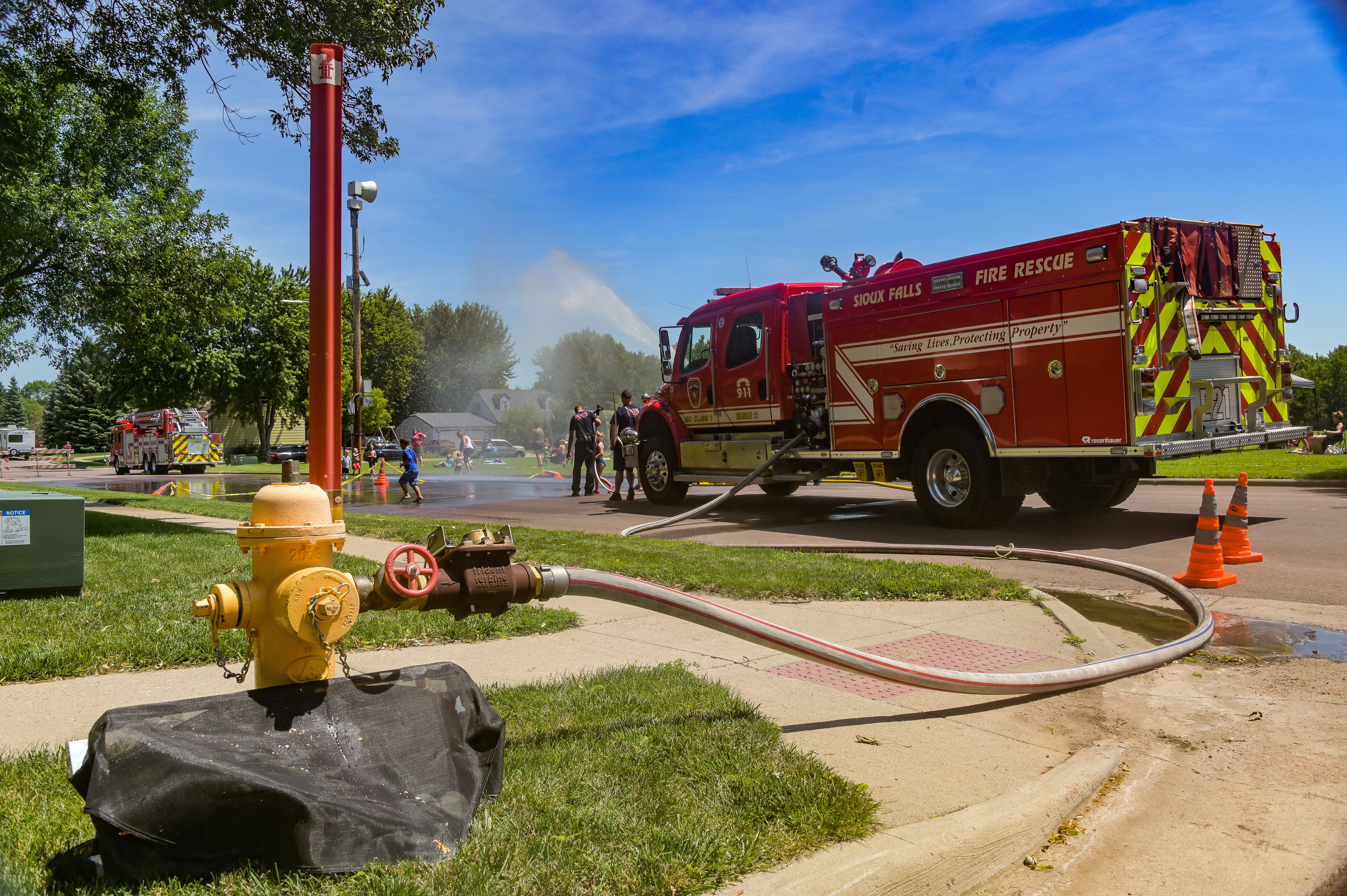 Fire hydrant hook-up