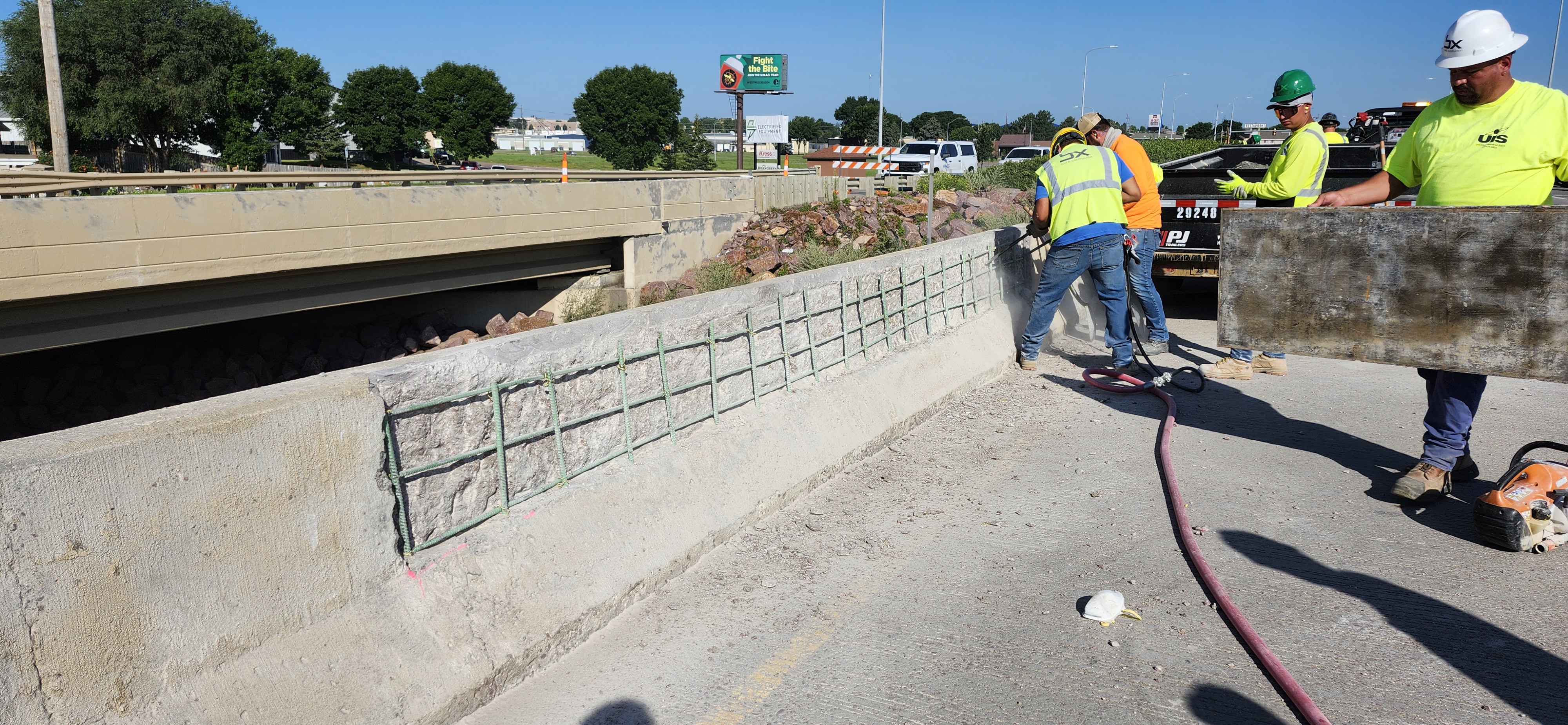 Barrier curb repair