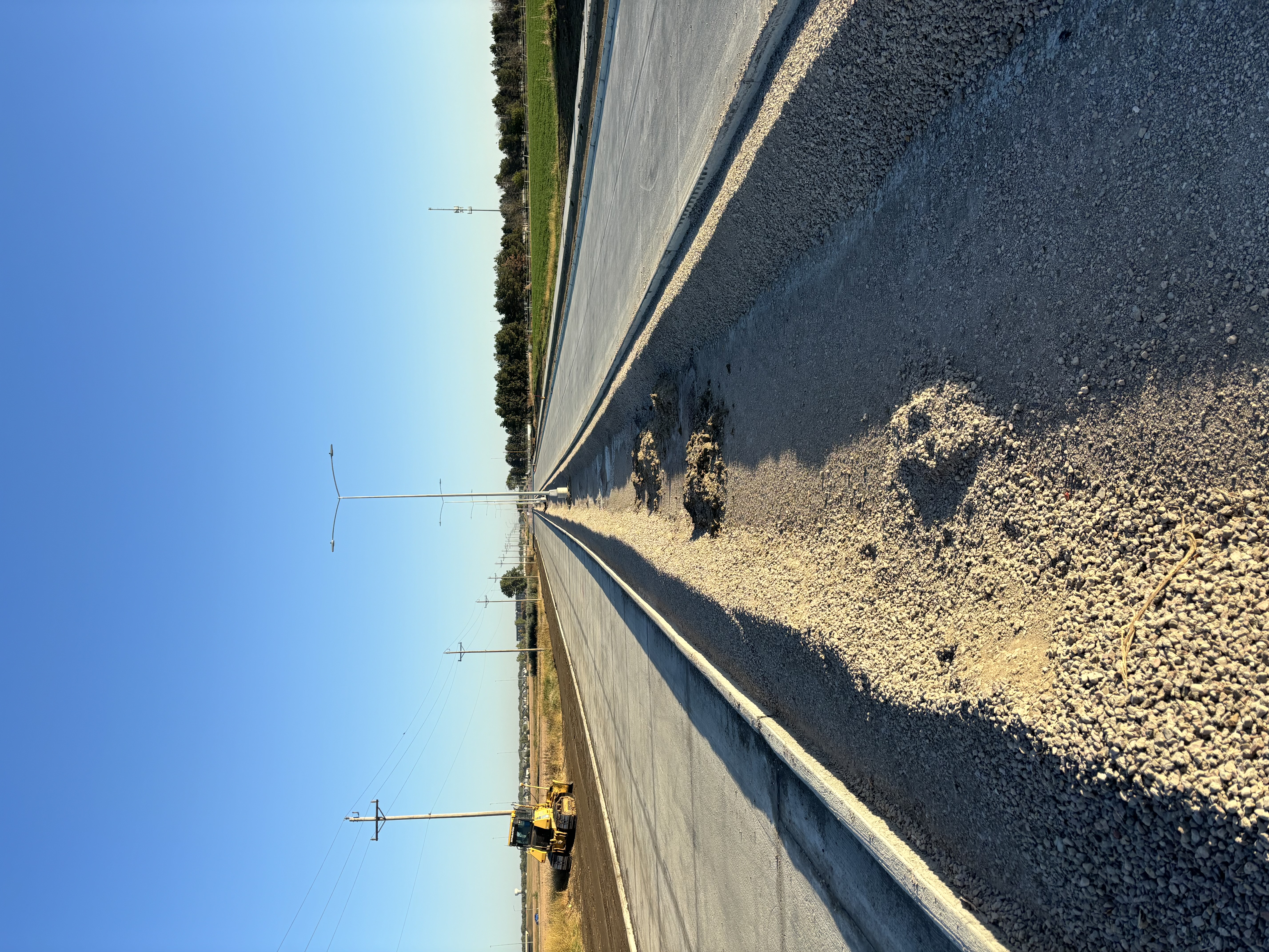 Tallgrass Avenue Median Facing North