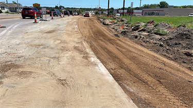 10th Street Widening Area Ready for Paving