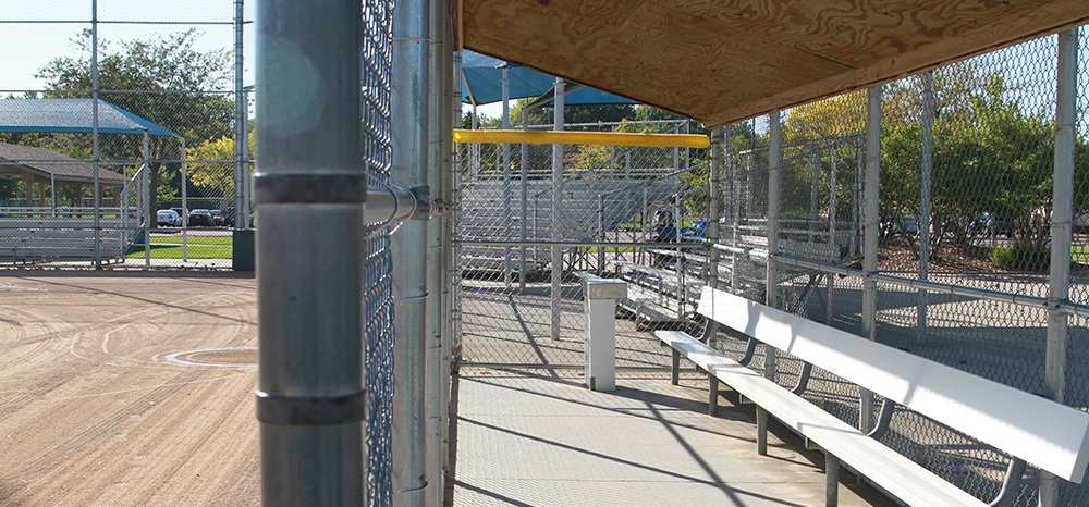 Softball dugout at sherman park