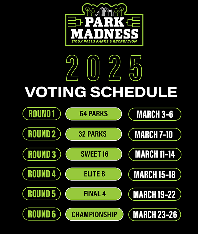 Park Madness voting schedule